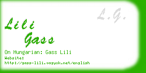 lili gass business card